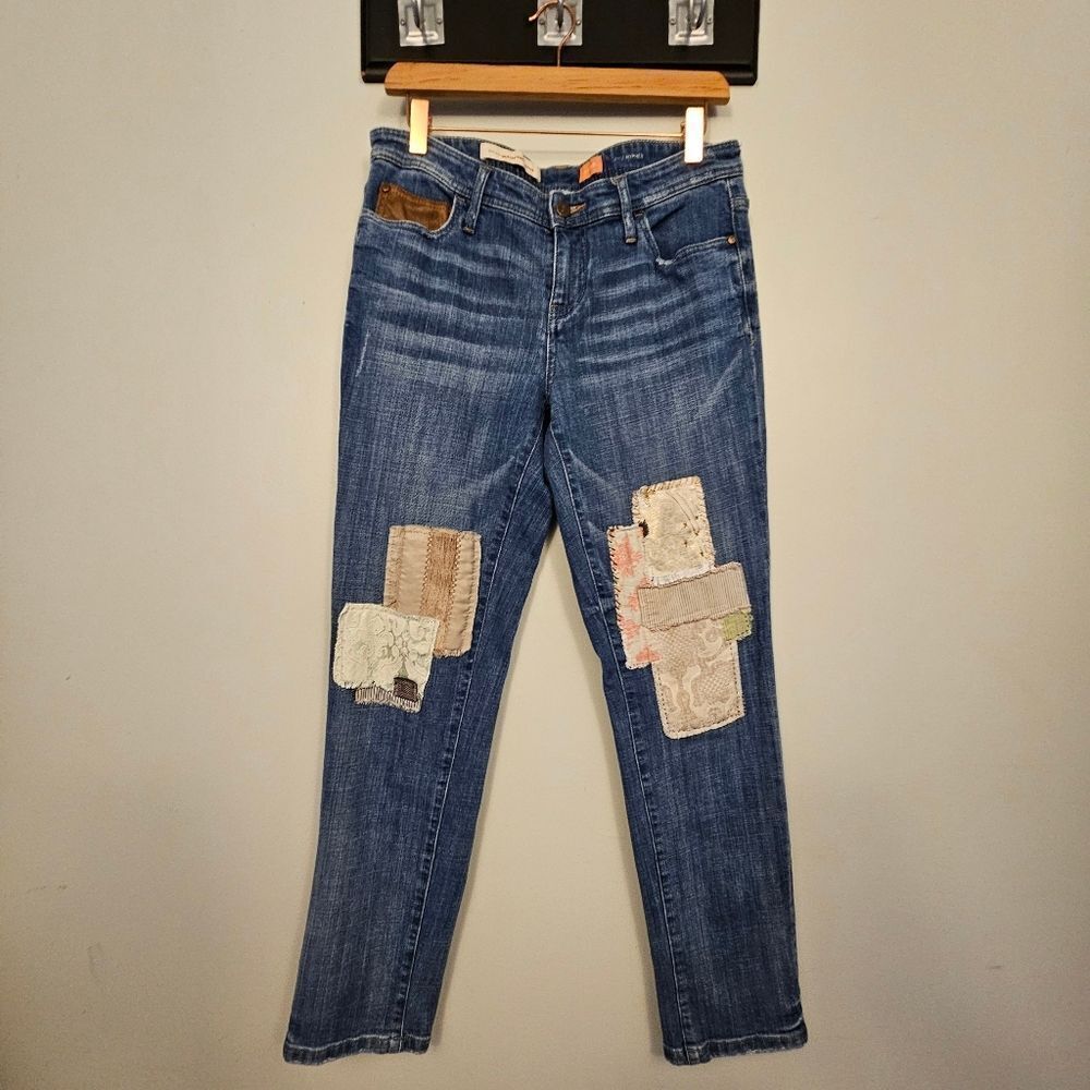Anthropologie Pilcro Patchwork Jeans